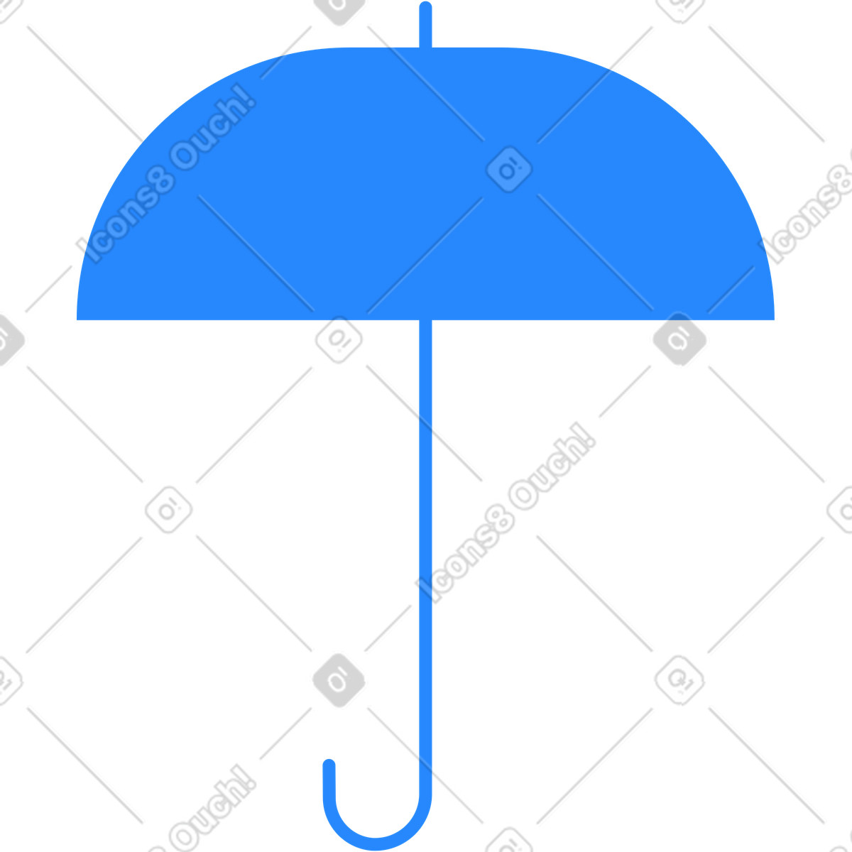 Regenschirm-Illustration im Urban-Stil als Download in PNG, SVG