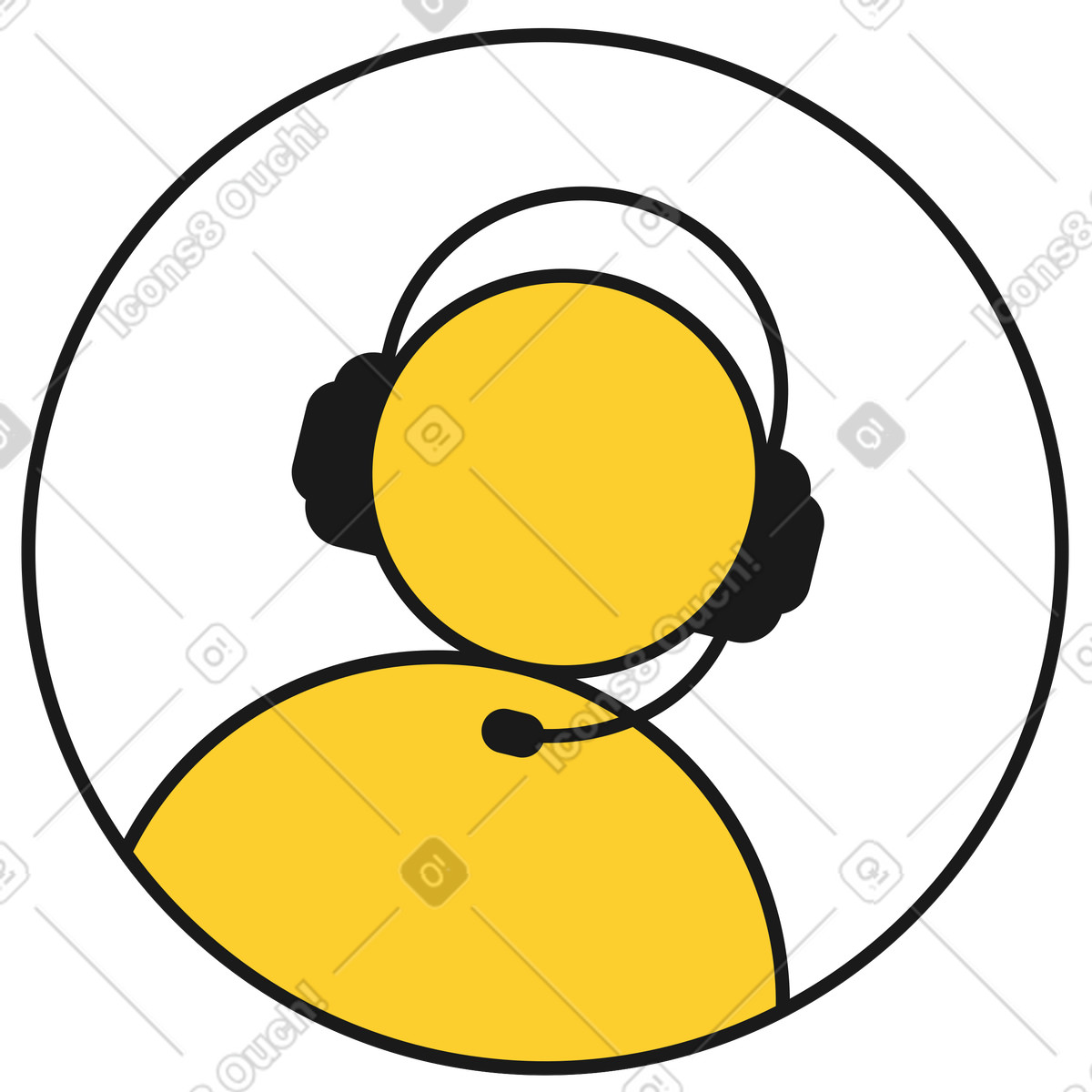 Support icon-Illustration im Taxi-Stil als Download in PNG, SVG