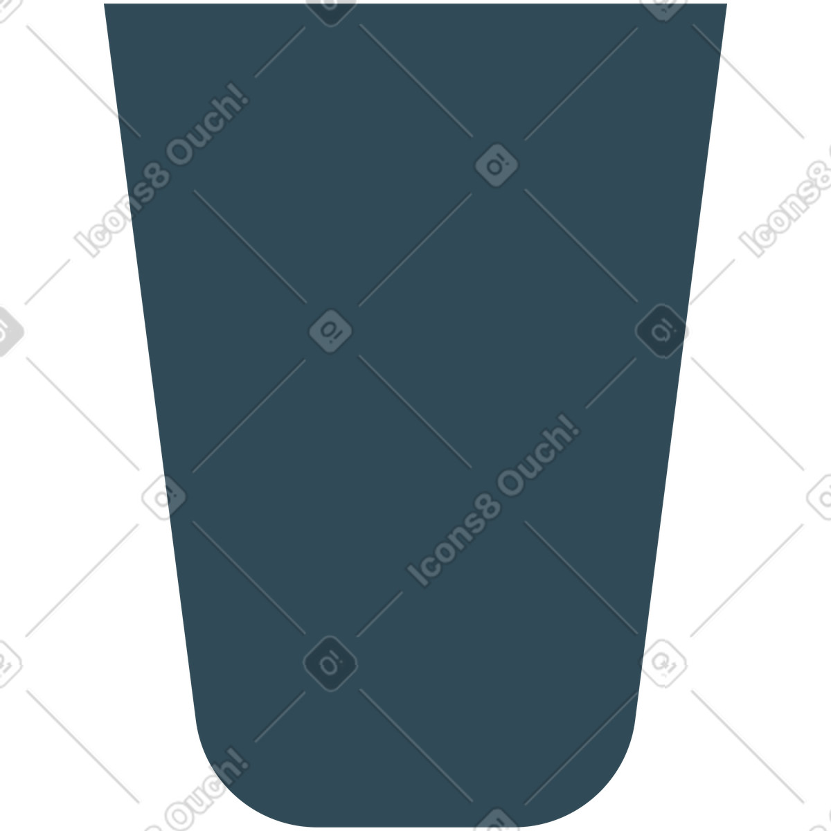 Ilustración Vaso en estilo Kingdom a descargar en PNG y SVG