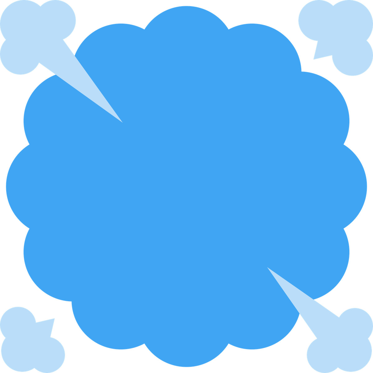 Ilustración Comic speech bubble with steam clouds en estilo Fogg a descargar en PNG y SVG