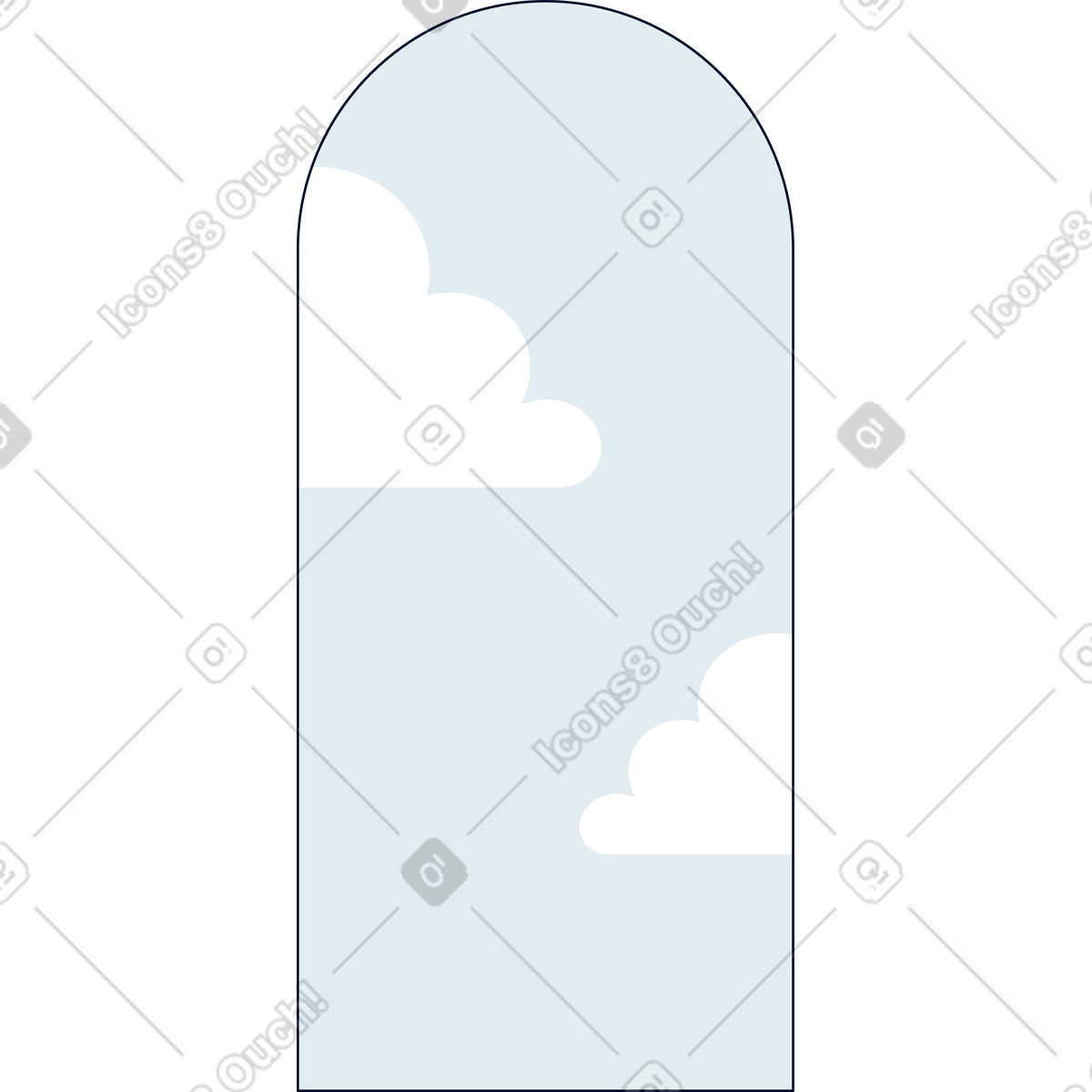 Teal スタイルの 雲の背景 のイラストをPNG、SVG形式でダウンロード