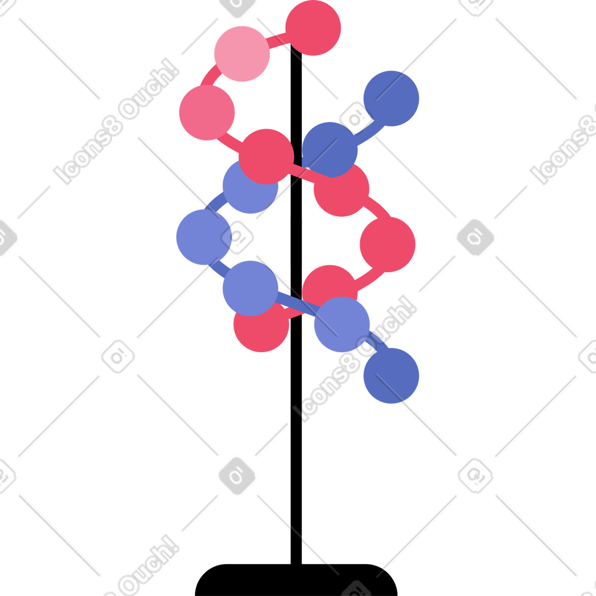 Ilustração de Ficar com moléculas em no estilo Juicy para baixar em PNG, SVG