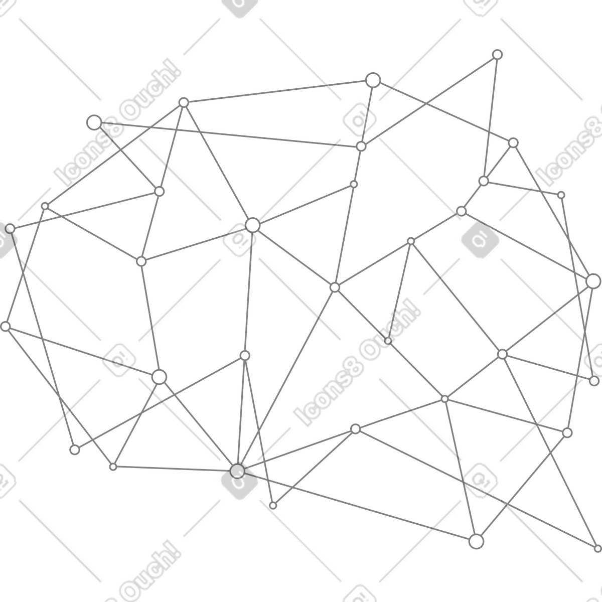 Illustration Neurons dans le style Futuristic à télécharger aux formats PNG, SVG
