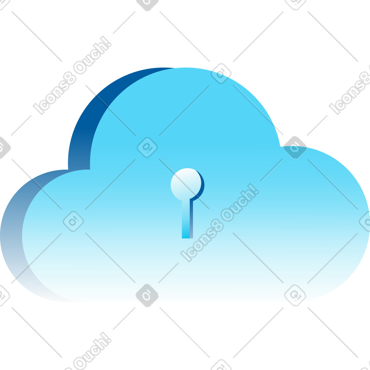 Иллюстрация Облако в стиле Icy — скачать в форматах PNG, SVG