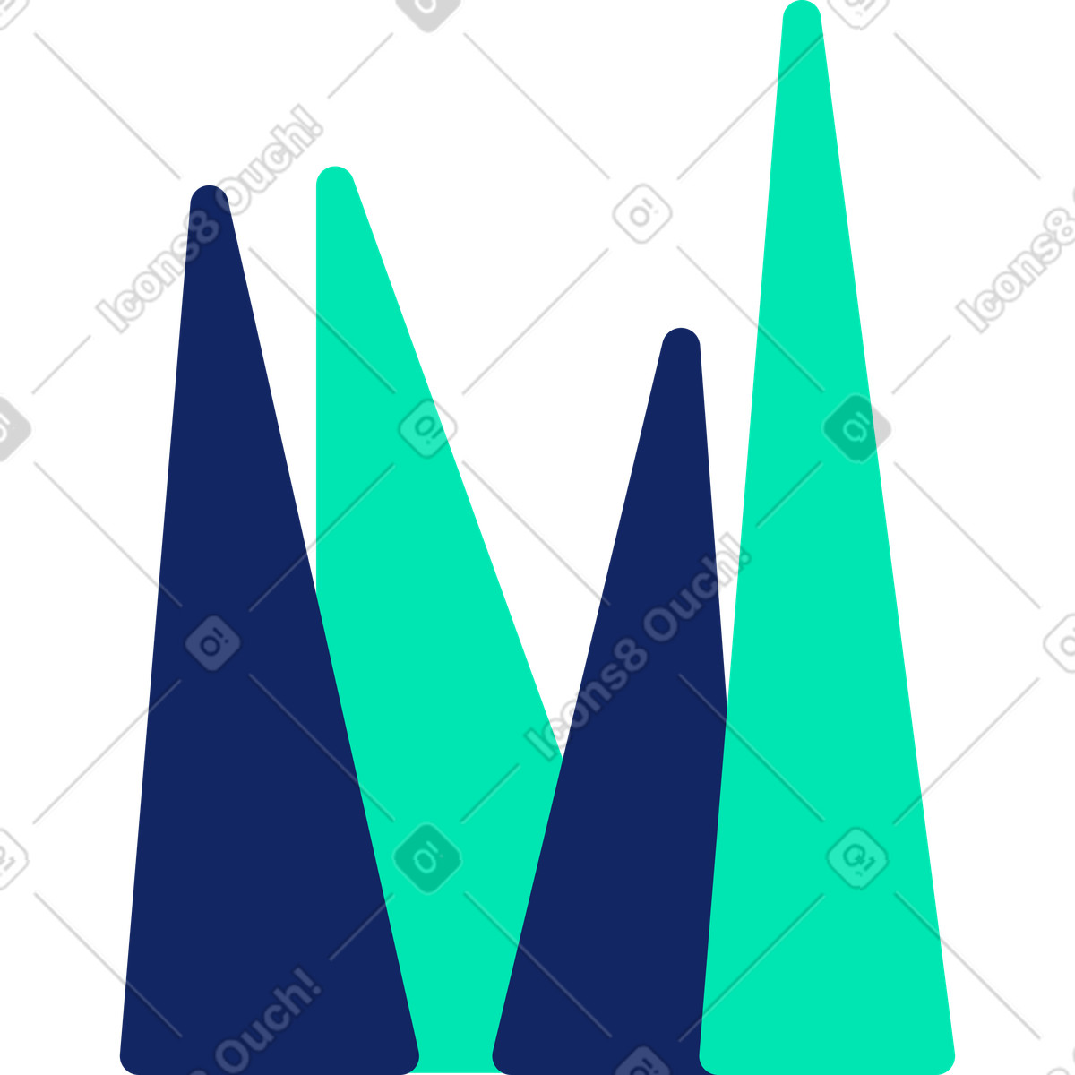 Erba illustrazione in stile Cyborg scarica in PNG, SVG