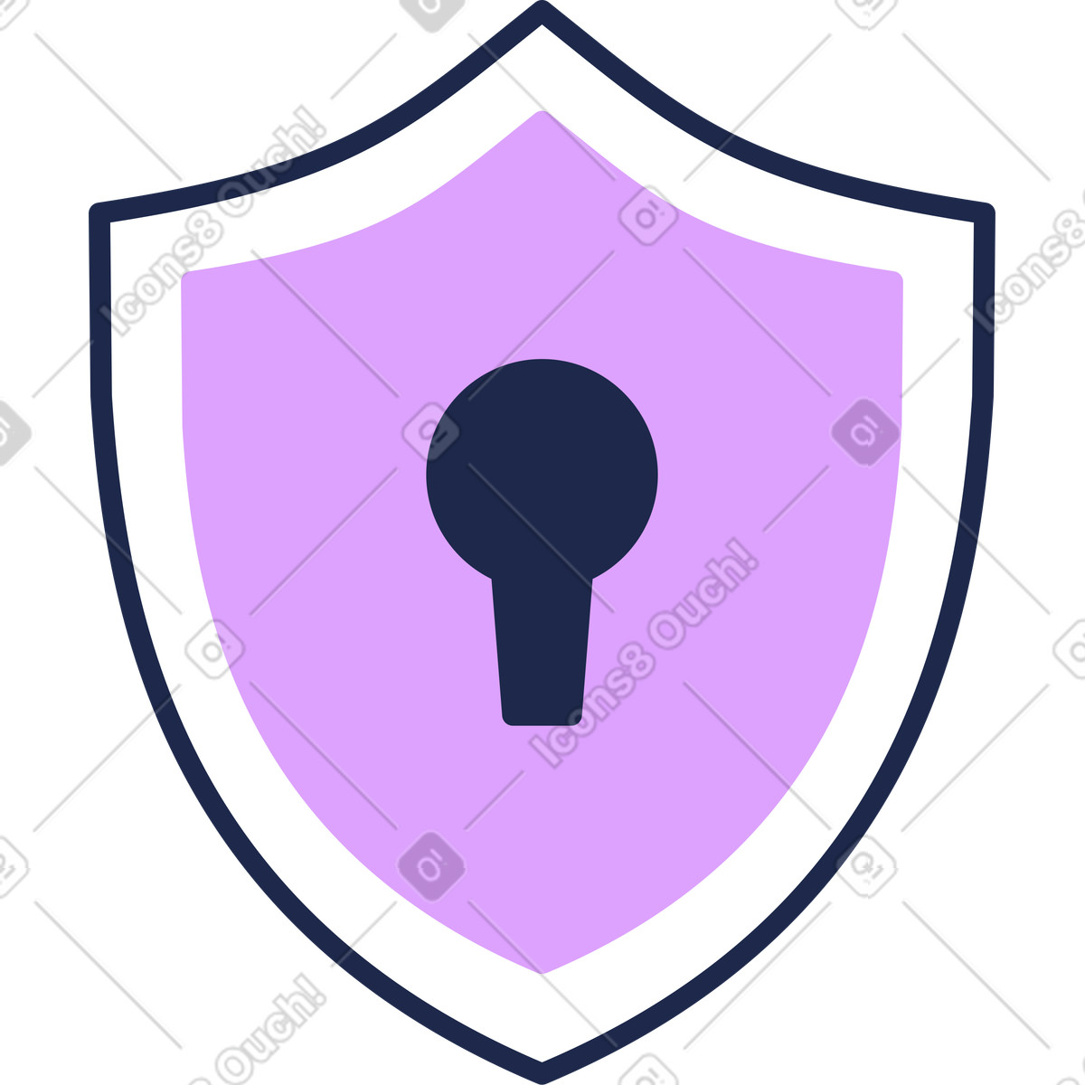 Schild-Illustration im Outline-Stil als Download in PNG, SVG