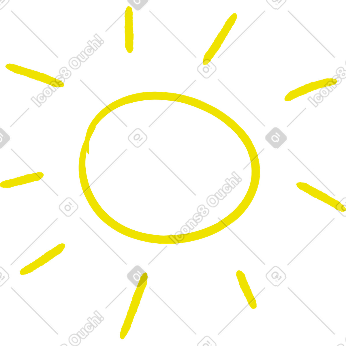 Lime スタイルの 太陽 のイラストをPNG、SVG形式でダウンロード