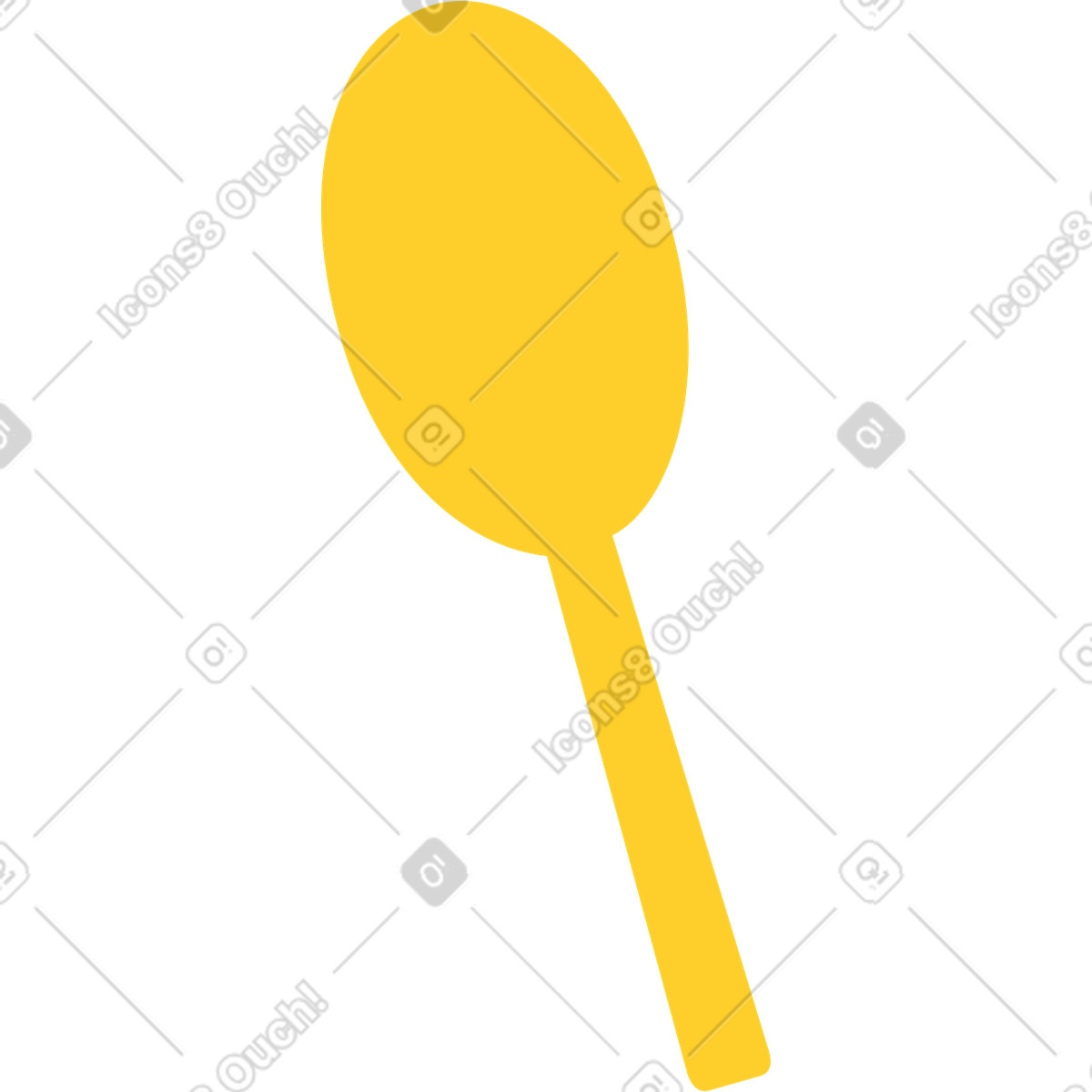 Illustration Brosse de massage jaune dans le style Sammy à télécharger aux formats PNG, SVG