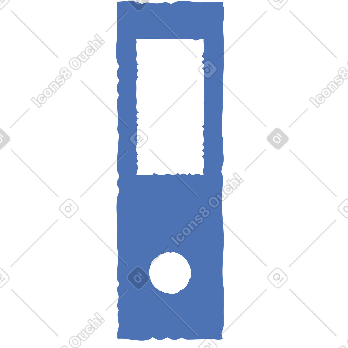 Document case illustration in Bermuda style download in PNG, SVG