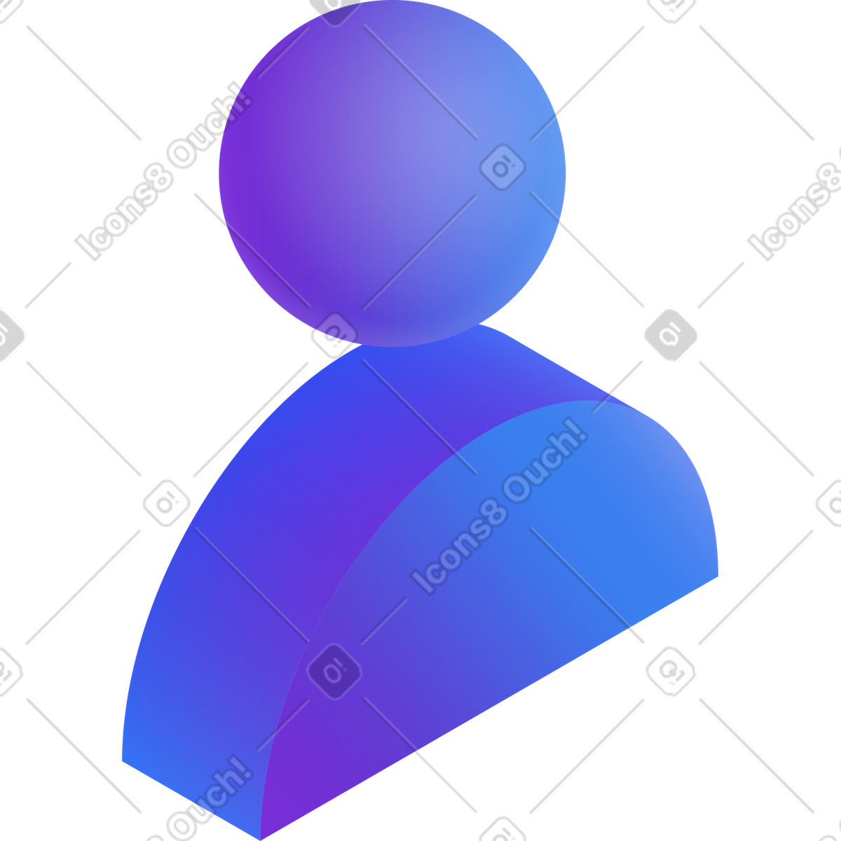 Menschliche ikone-Illustration im Hi-tech-Stil als Download in PNG, SVG