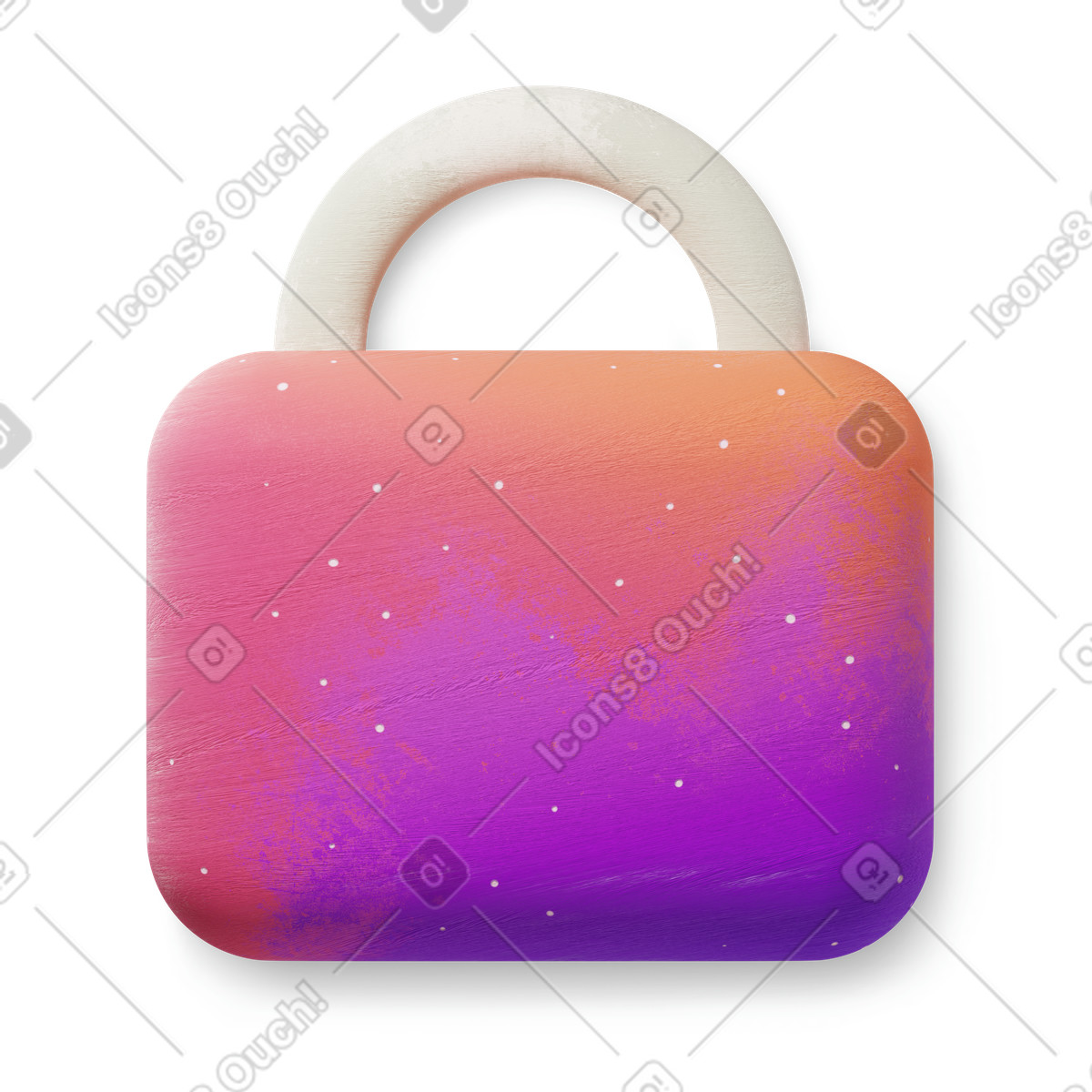 Closed Padlock illustration in PNG, SVG