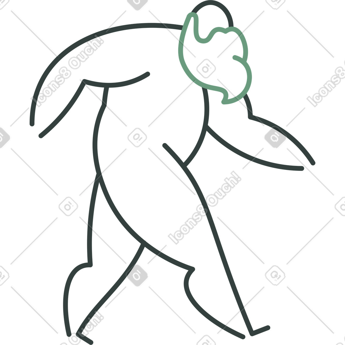 Grandfather go illustration showcasing a joyful scene in clipart PNG, SVG, GIF