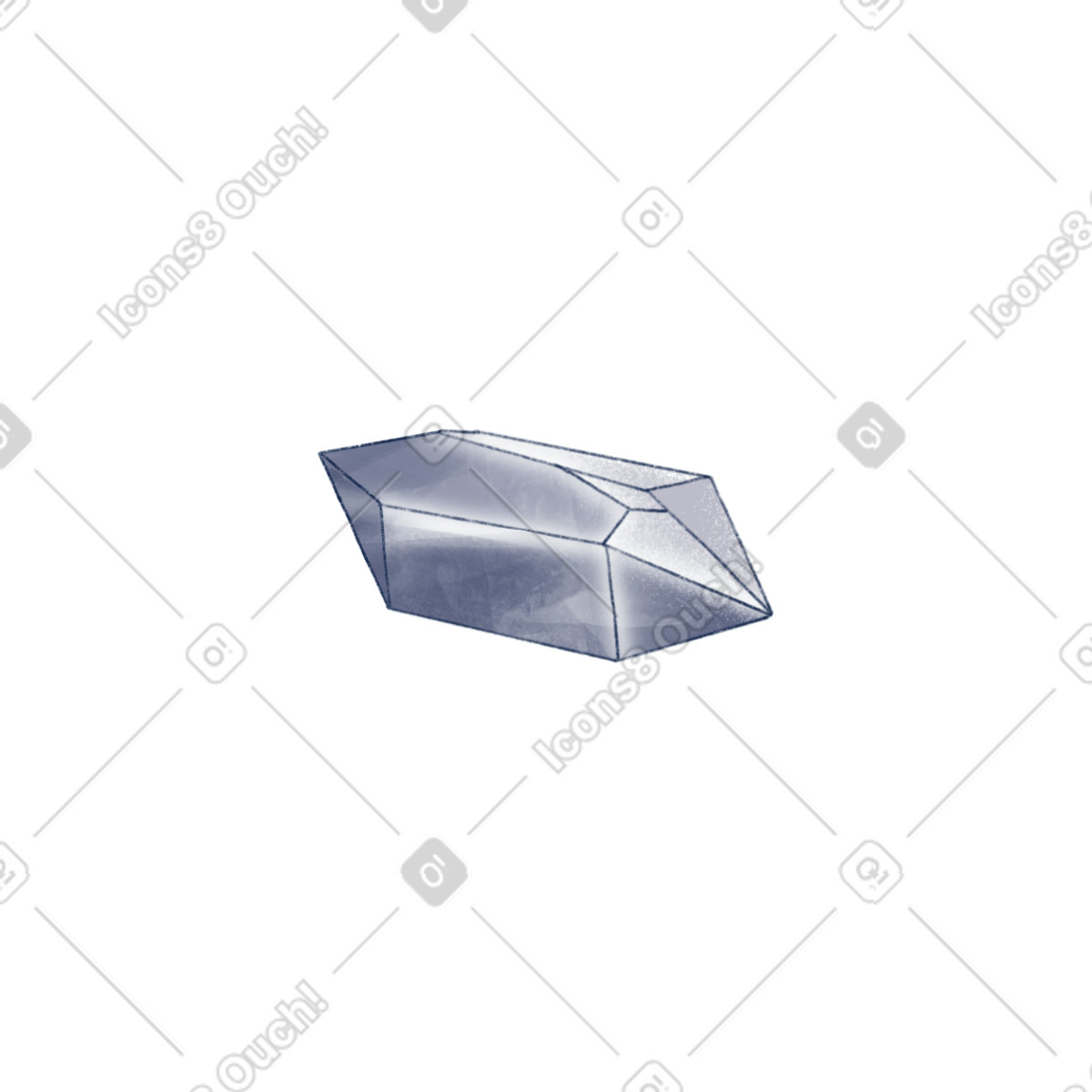 Crystal illustrazione in stile Haze scarica in PNG, SVG
