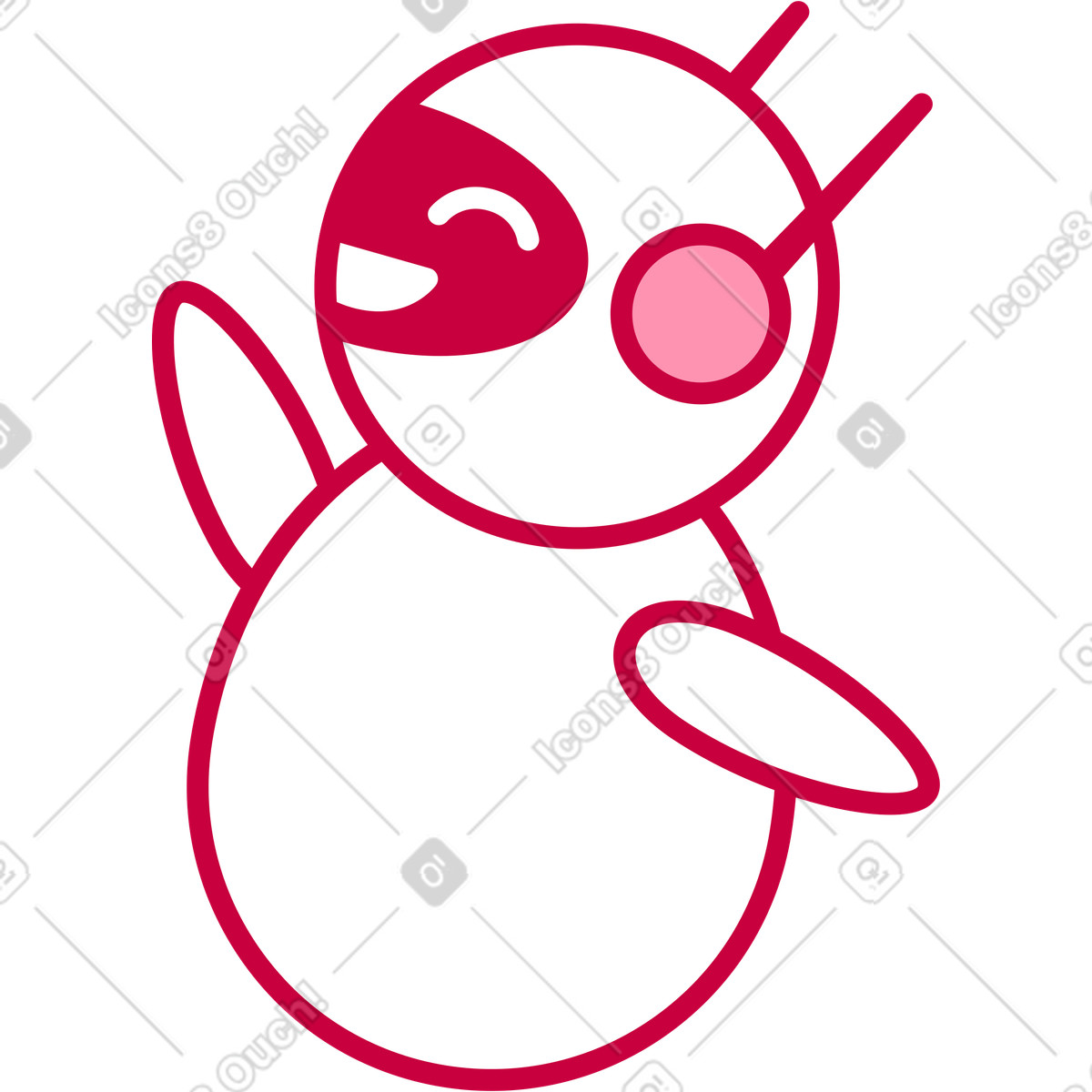 Chatbot illustrazione in stile Natty scarica in PNG, SVG