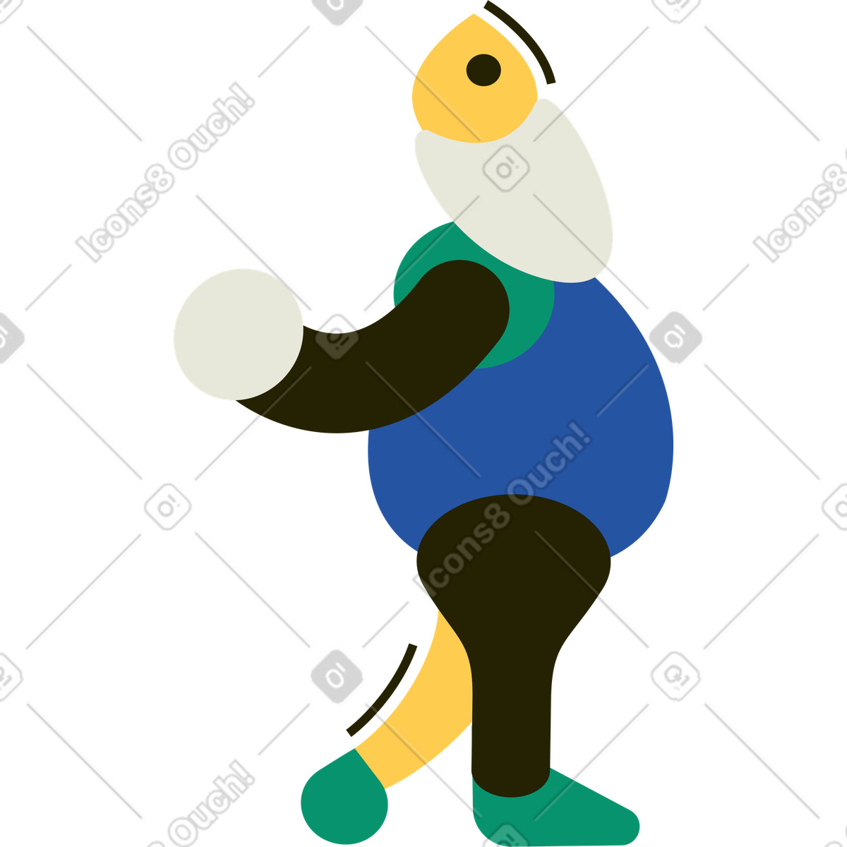 Ilustración Hombre en estilo Spot a descargar en PNG y SVG