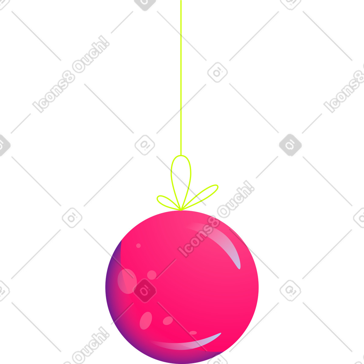 Ilustração de Bola natal em no estilo Space para baixar em PNG, SVG