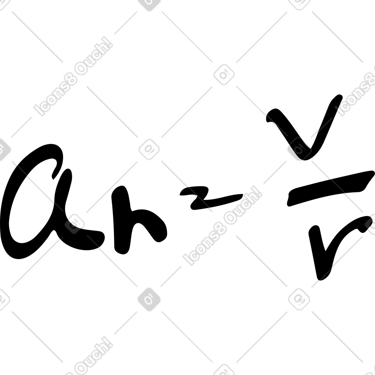 Mathematical formula illustration in Line style download in PNG, SVG