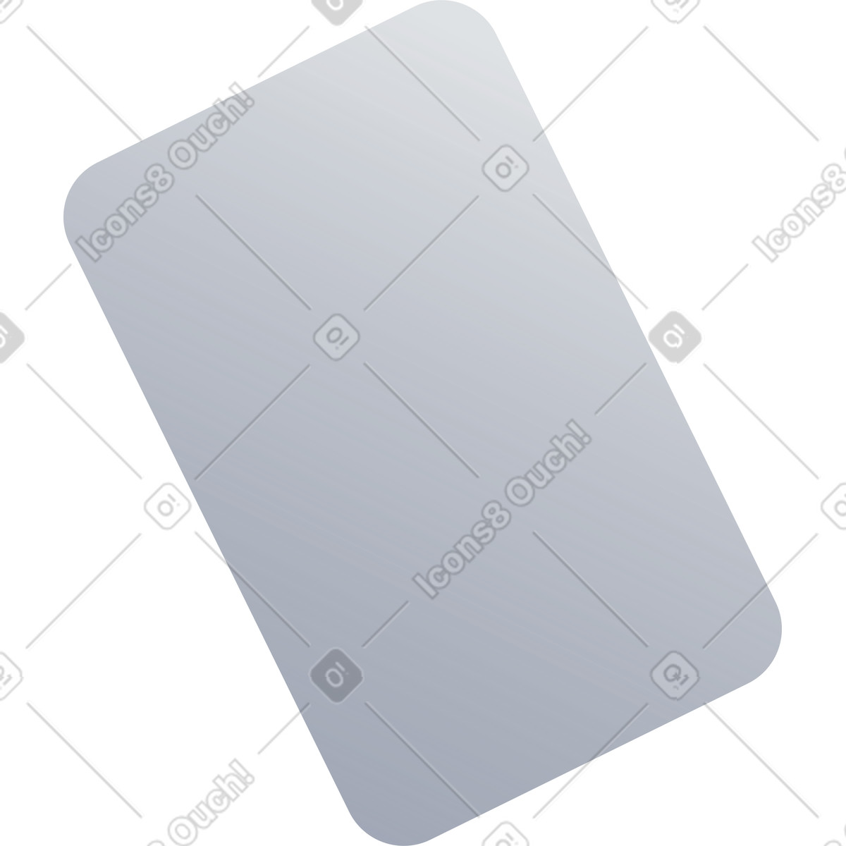 Grey bank card illustration in PNG, SVG