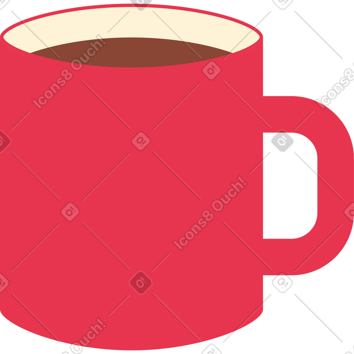 Ilustración Taza de té en estilo Catchy a descargar en PNG y SVG