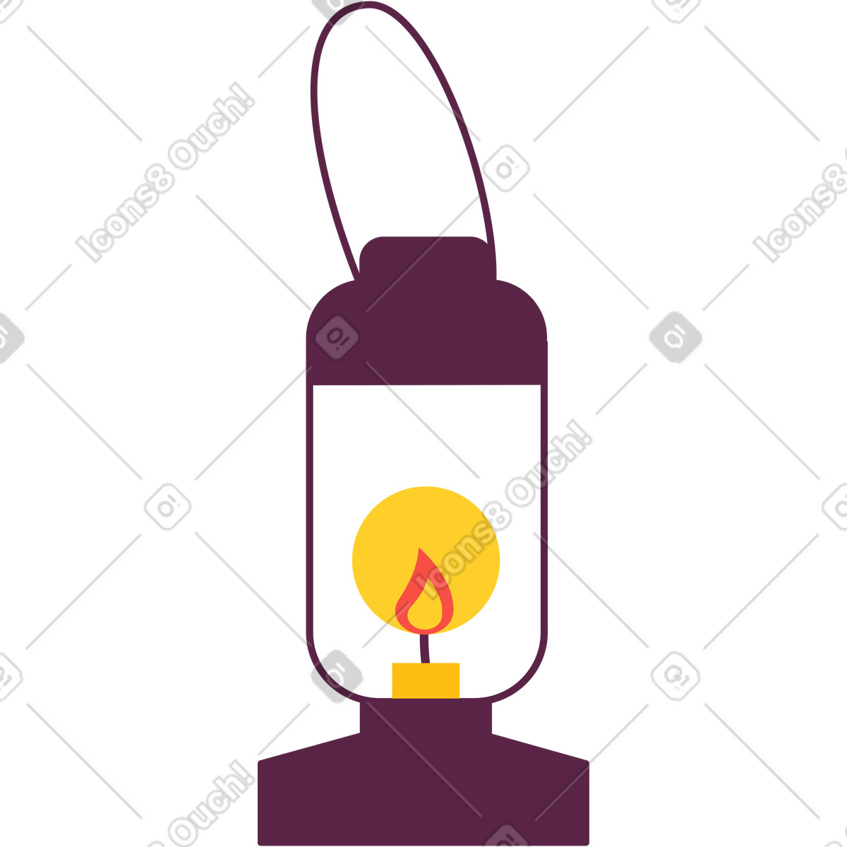 下载 Sammy 风格的 煤油灯笼 插画，支持 PNG、SVG 格式