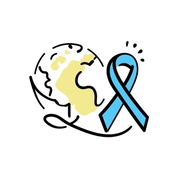 A "bright awareness ribbon" displayed prominently in the center of the image. The ribbon has a vivid color, representing support. Attached to the ribbon is a "globe," showcasing continents and oceans in distinct colors. The globe is positioned to emphasize its connection to the ribbon, symbolizing global support for "celiac disease awareness." The overall composition is clean and minimalistic, ensuring clarity in the message conveyed.