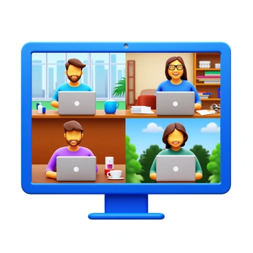 Remote workers collaborating from different parts of the world through SaaS