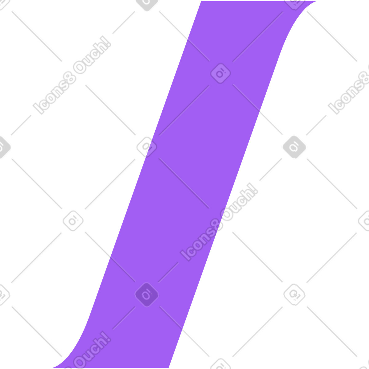 Slash symbol illustration in Florid style download in PNG, SVG
