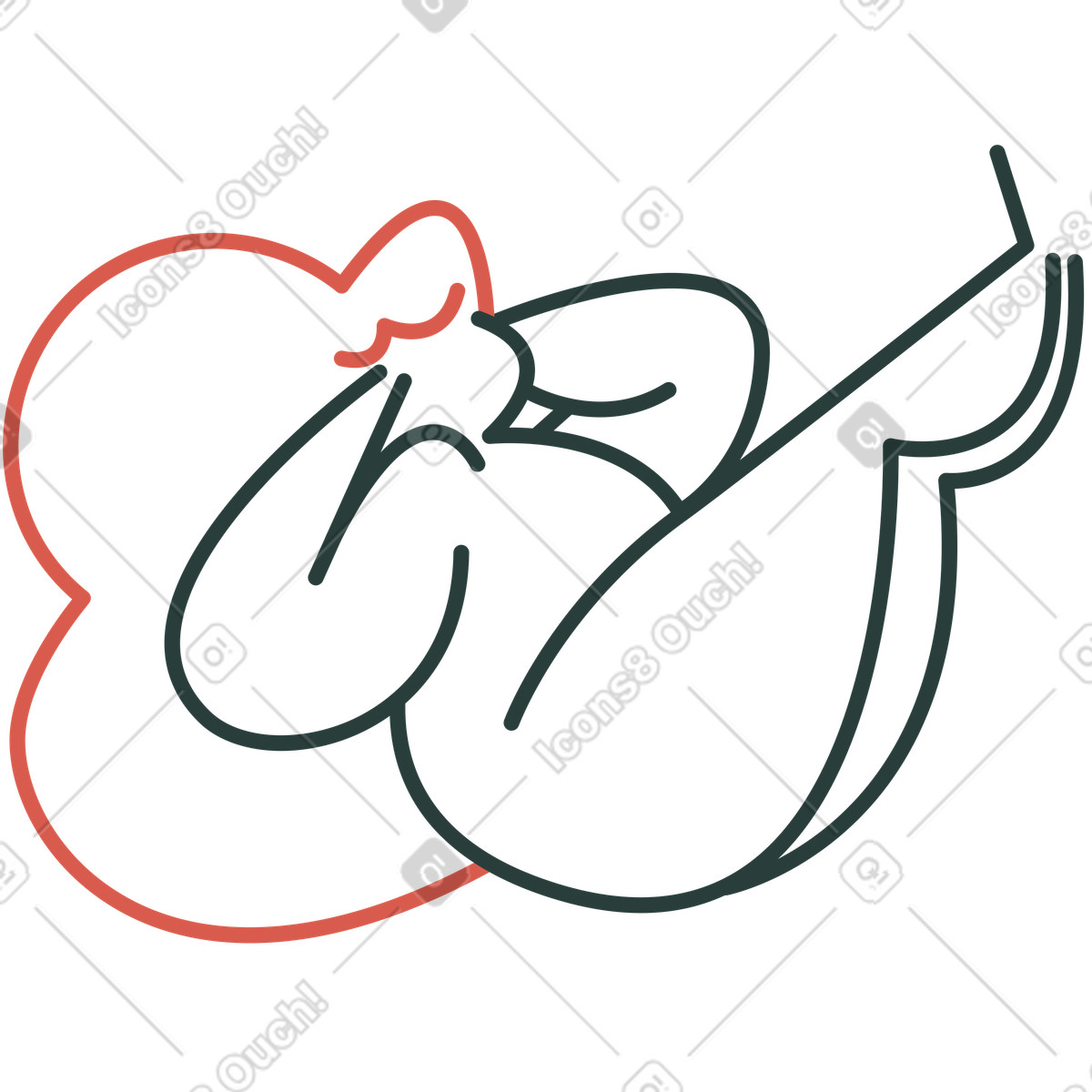下载 Macaroni 风格的 女孩 插画，支持 PNG、SVG 格式
