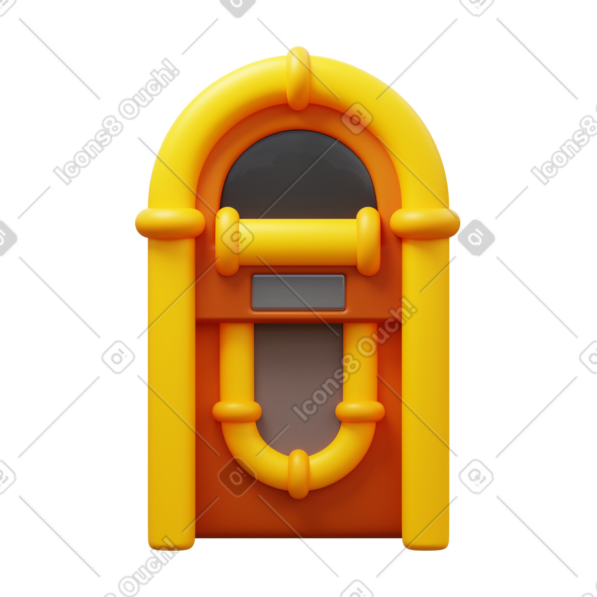 Illustration Jukebox dans le style 3D Fluency à télécharger aux formats PNG, SVG