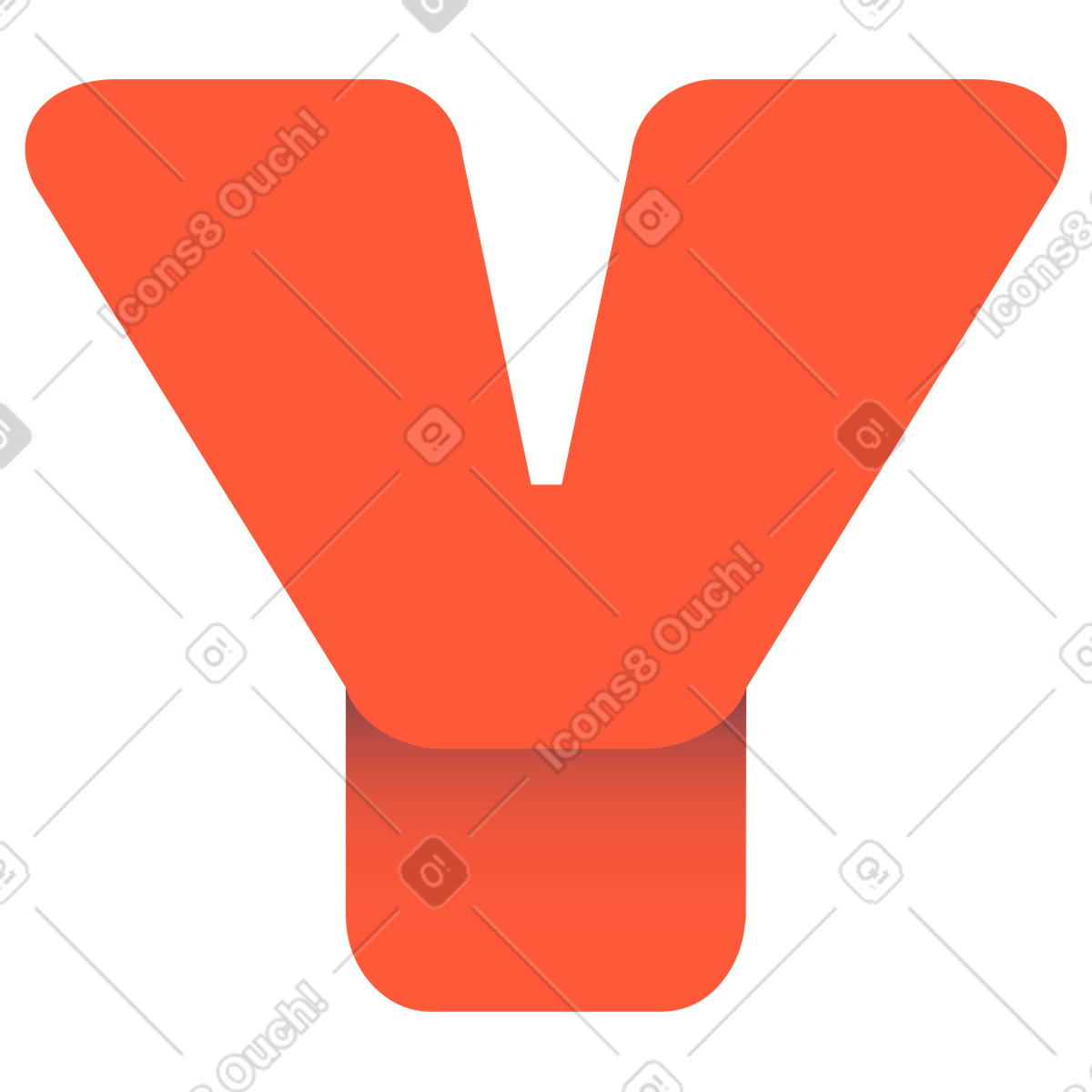Buchstabe y-Illustration im Beam-Stil als Download in PNG, SVG