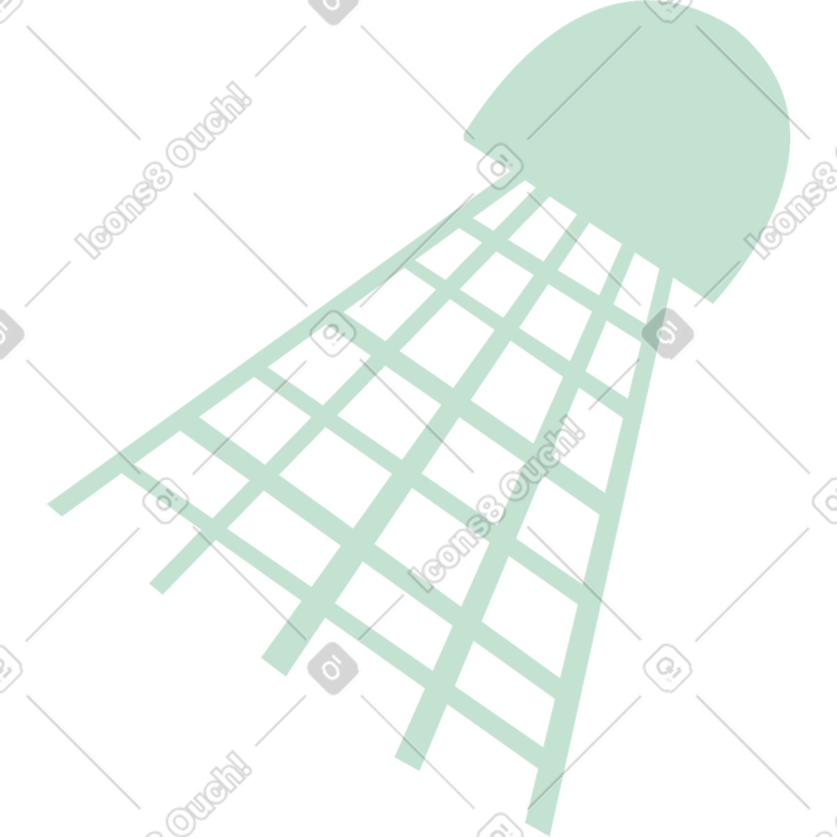 Badminton shuttlecock illustration in Kiddo style download in PNG, SVG