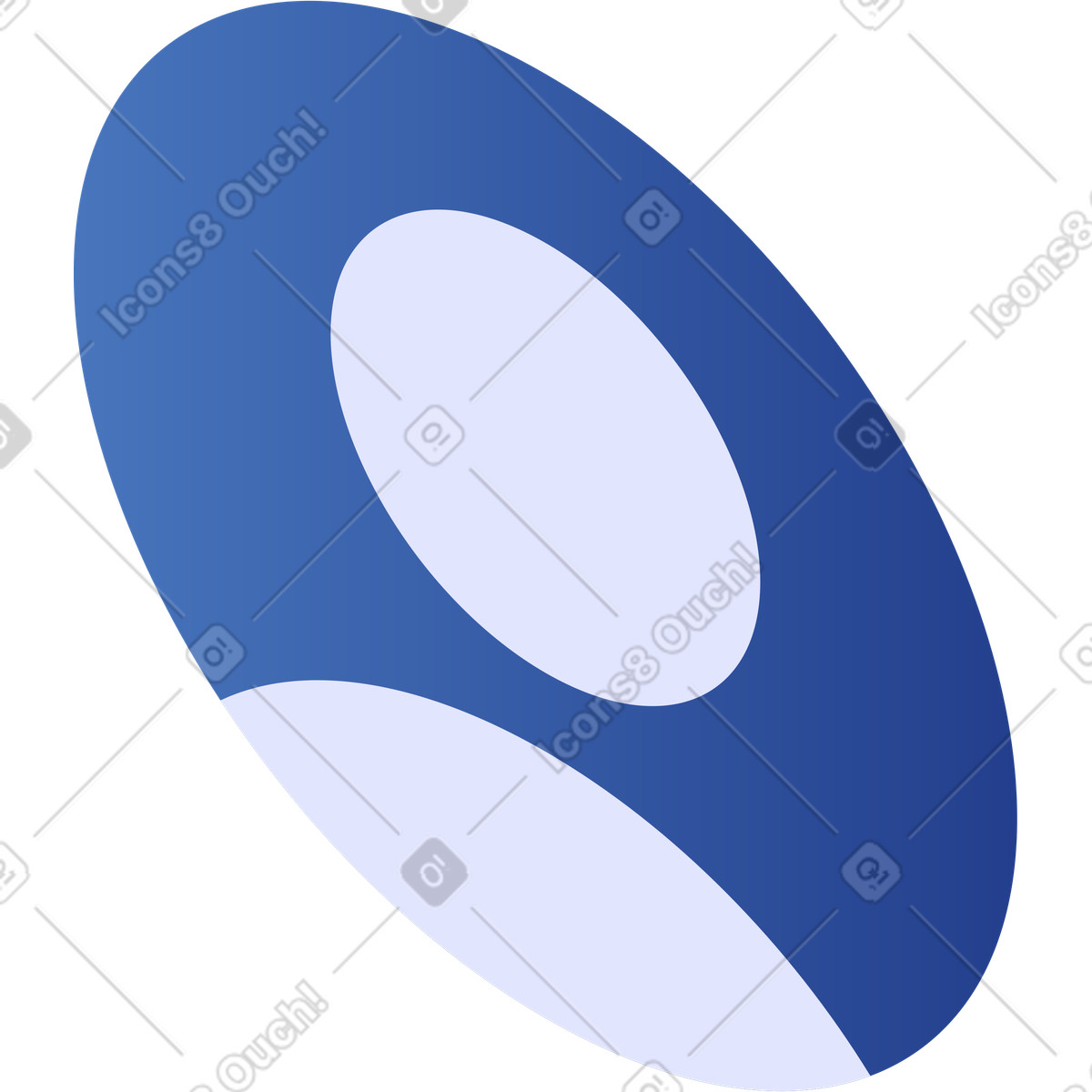 Blue user icon illustration in Quantum style download in PNG, SVG