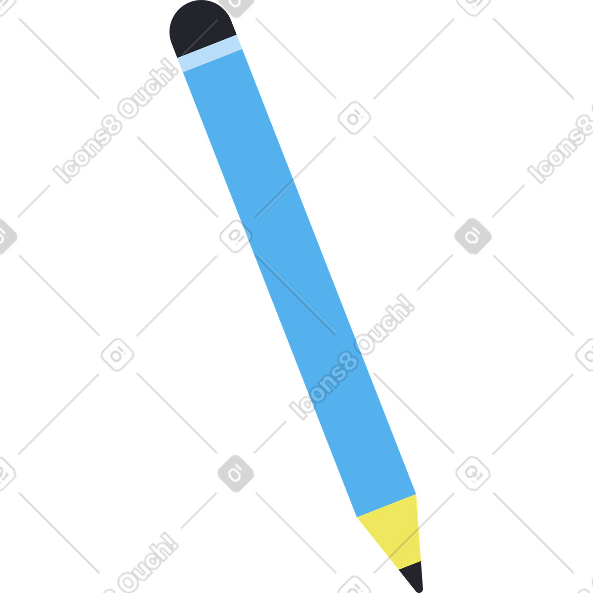 Ilustração de Lápis em no estilo Boba para baixar em PNG, SVG