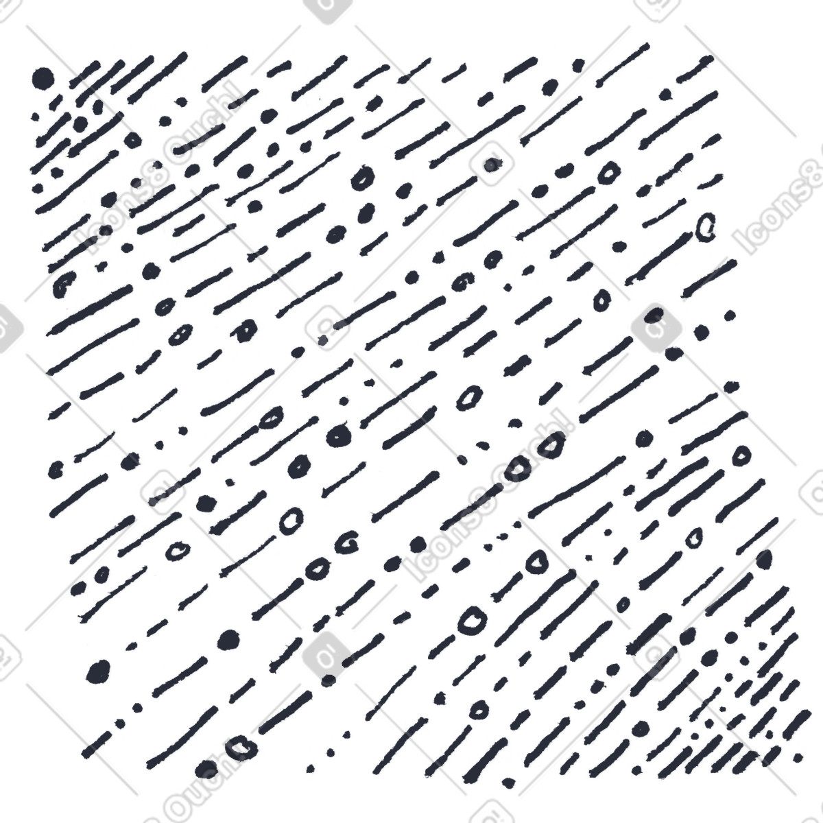 Inky 스타일의 자리 일러스트레이션 PNG, SVG 다운로드