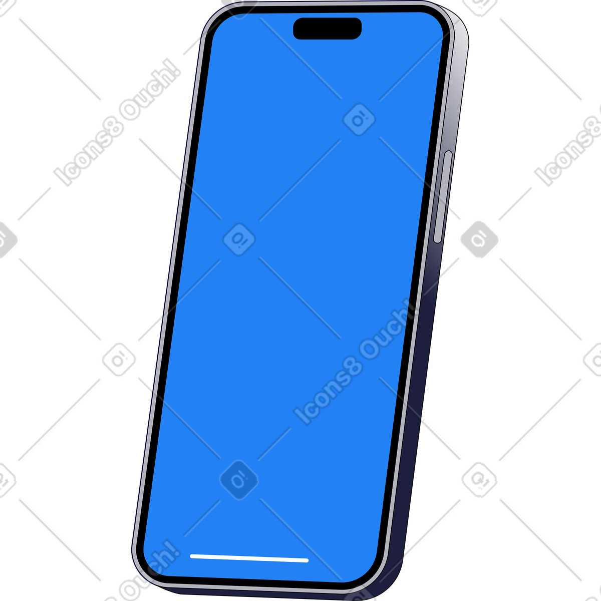 Ilustração de Telefone em no estilo Pop para baixar em PNG, SVG