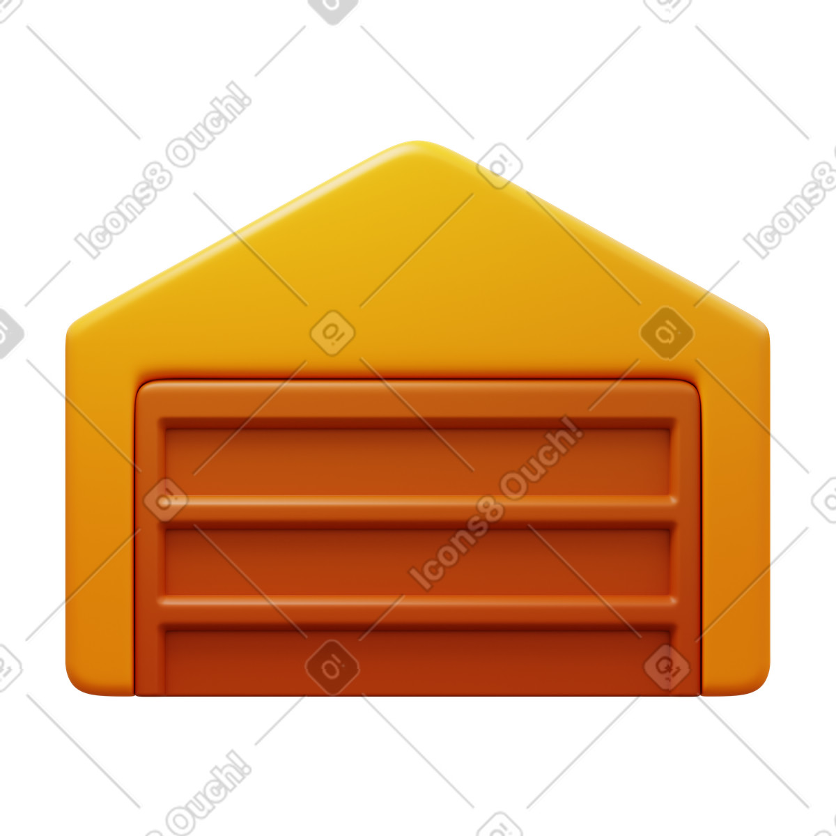 Hangar illustrazione in stile 3D Fluency scarica in PNG, SVG