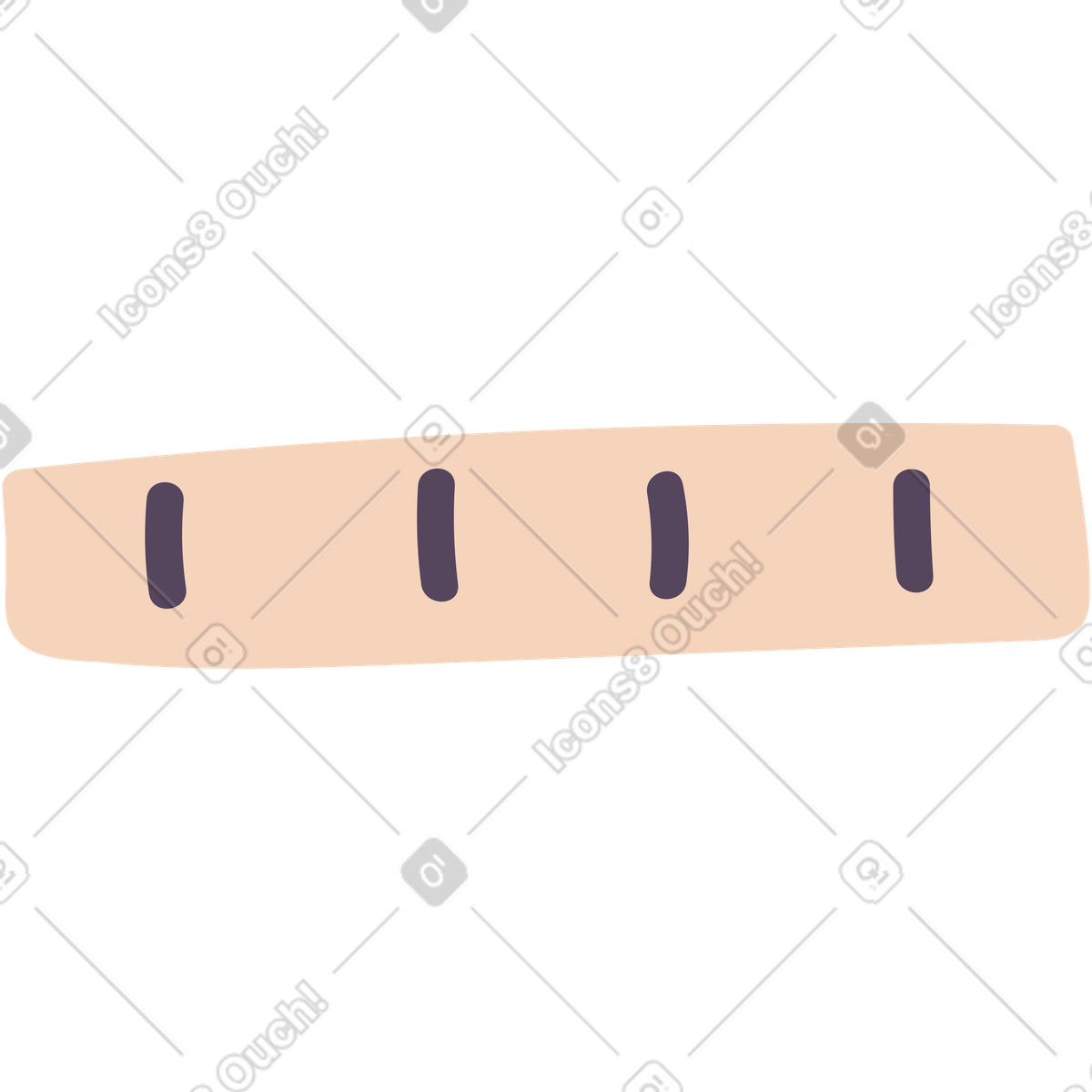 Hanger illustration in Pluto style download in PNG, SVG