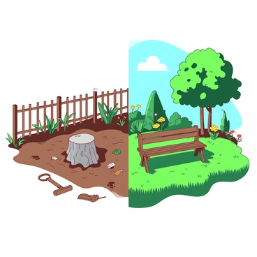 Planting trees garbage let s plant clipart