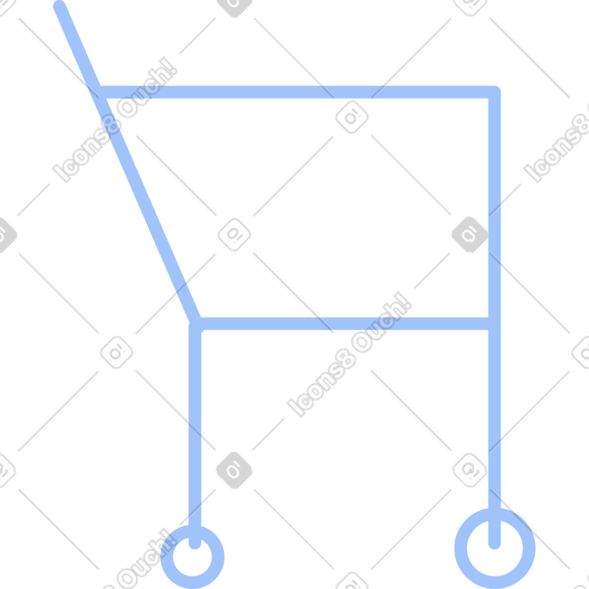 Ilustração de Carrinho compras em no estilo Clip para baixar em PNG, SVG