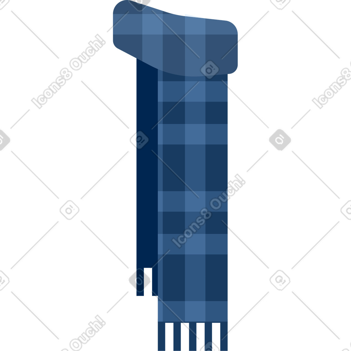 Scarf illustration in Urban style download in PNG, SVG