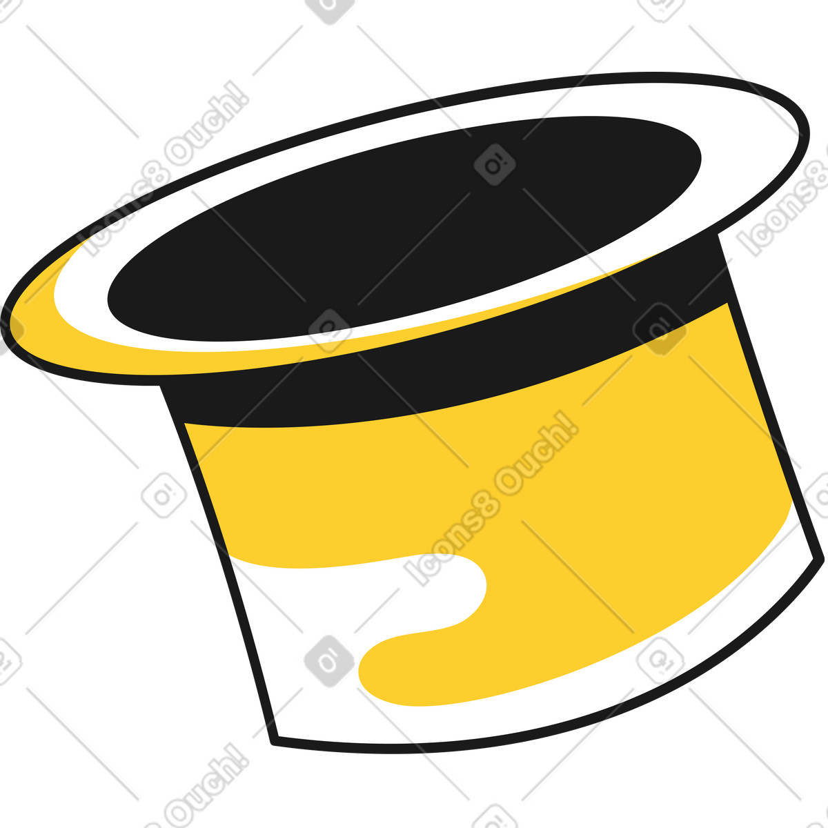 Ilustración Sombrero de mago en estilo Taxi a descargar en PNG y SVG