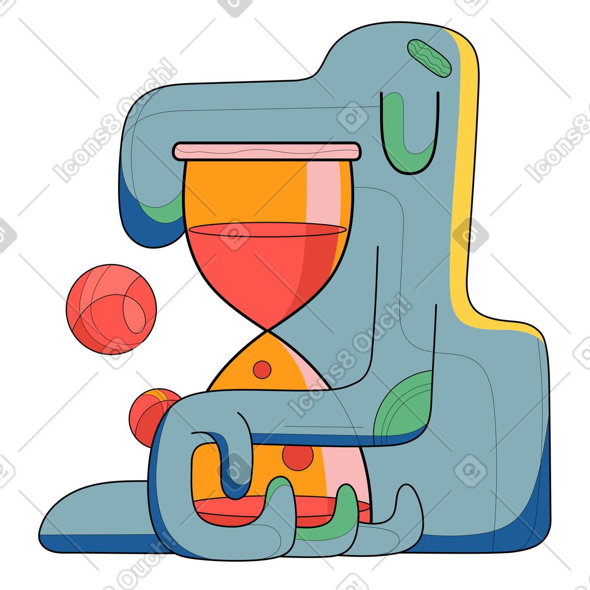 Waiting illustration in PNG, SVG