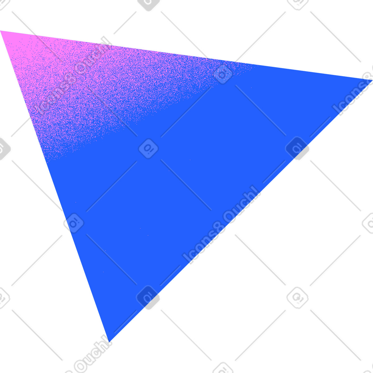 Illustration Triangles bleus dans le style Typography à télécharger aux formats PNG, SVG