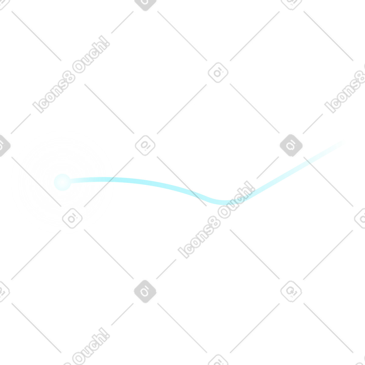 Translucent line with light illustration in Quantum style download in PNG, SVG