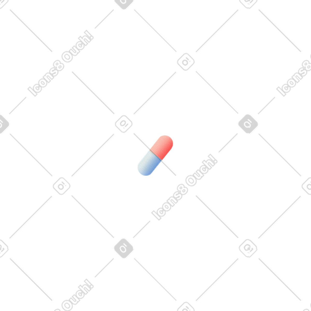 Rote pille-Illustration im Grainy-Stil als Download in PNG, SVG