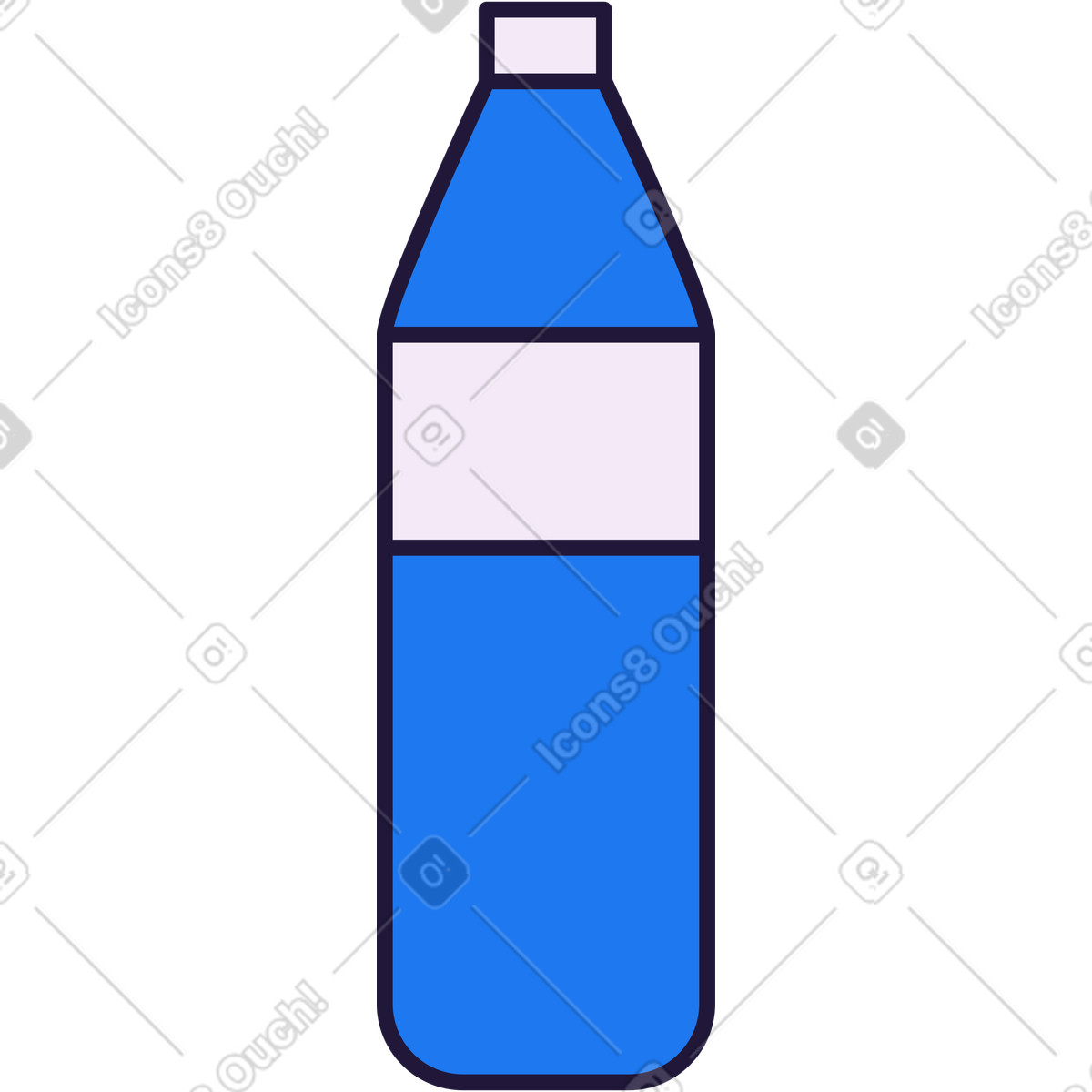 Ilustración Bottle en estilo Conifer a descargar en PNG y SVG