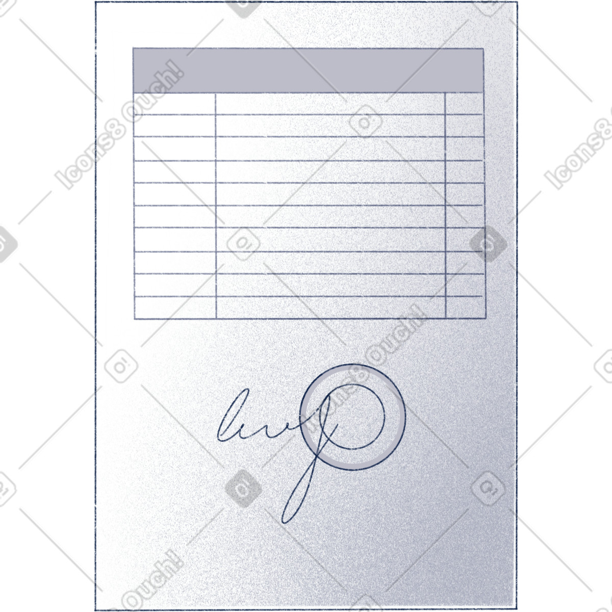 Contract illustration in Haze style download in PNG, SVG