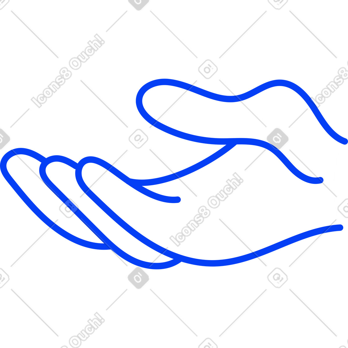 Ilustração de Mão em no estilo Buddy para baixar em PNG, SVG