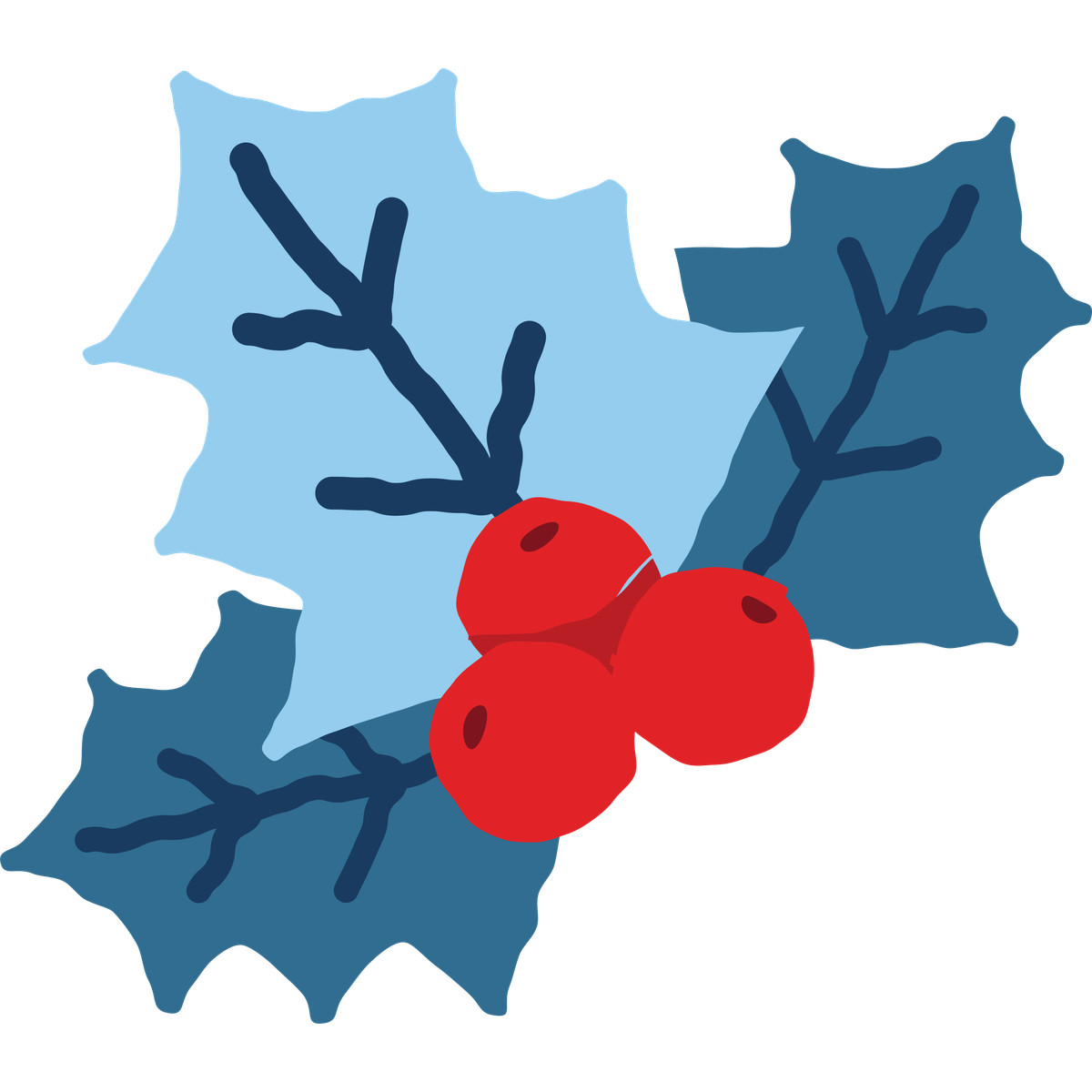 Holly illustrazione in stile Cherry scarica in PNG, SVG