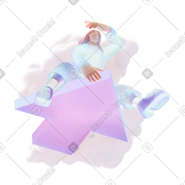 3D Airy风格矢量插图，PNG、SVG格式。